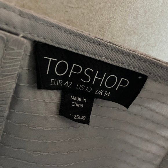 Topshop Gray Corset Bustier Top ALT ASO Katherine Pierce - Picture 5 of 8
